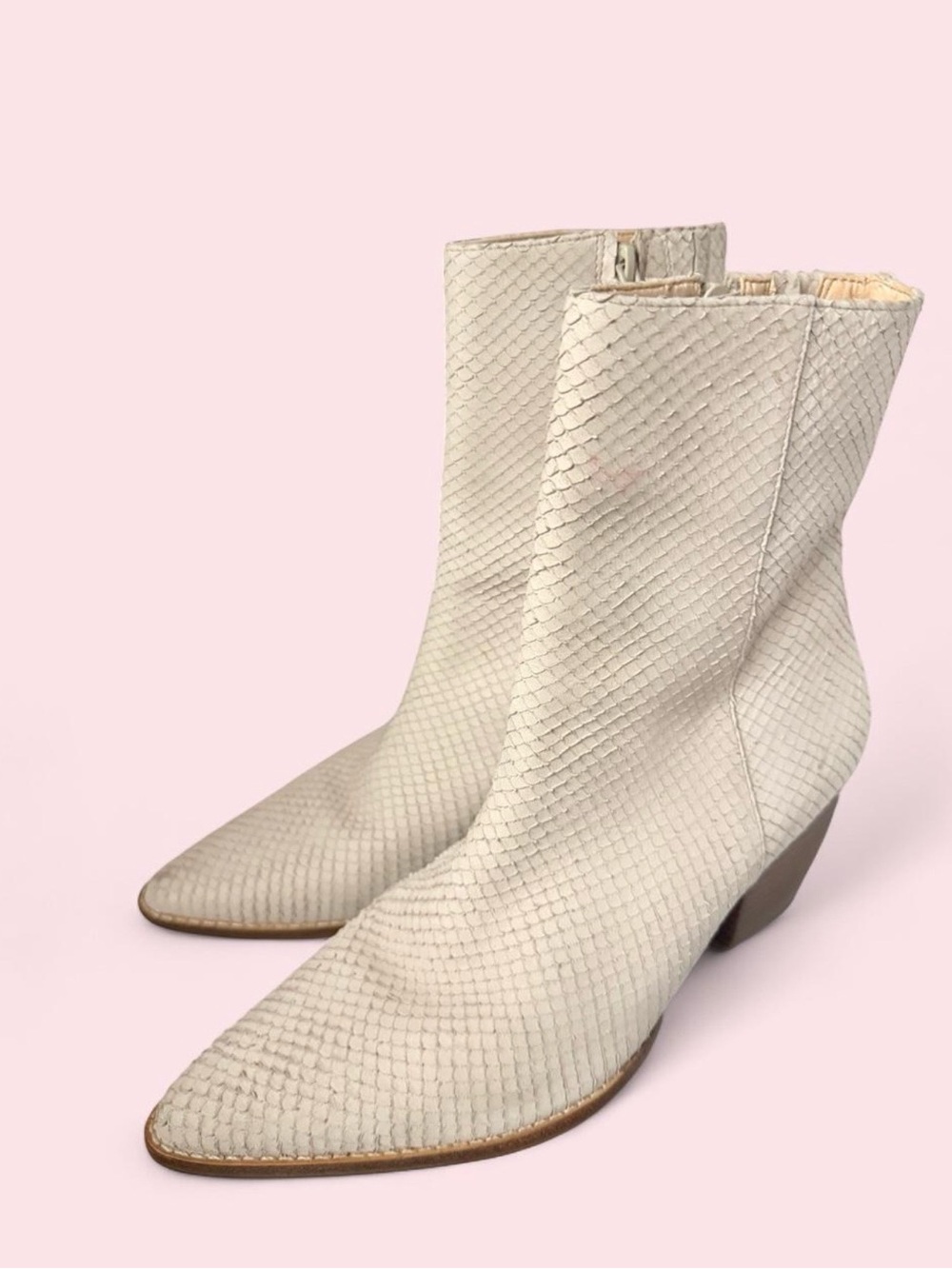 Matisse Caty Ankle Boots in Ivory size 8.5